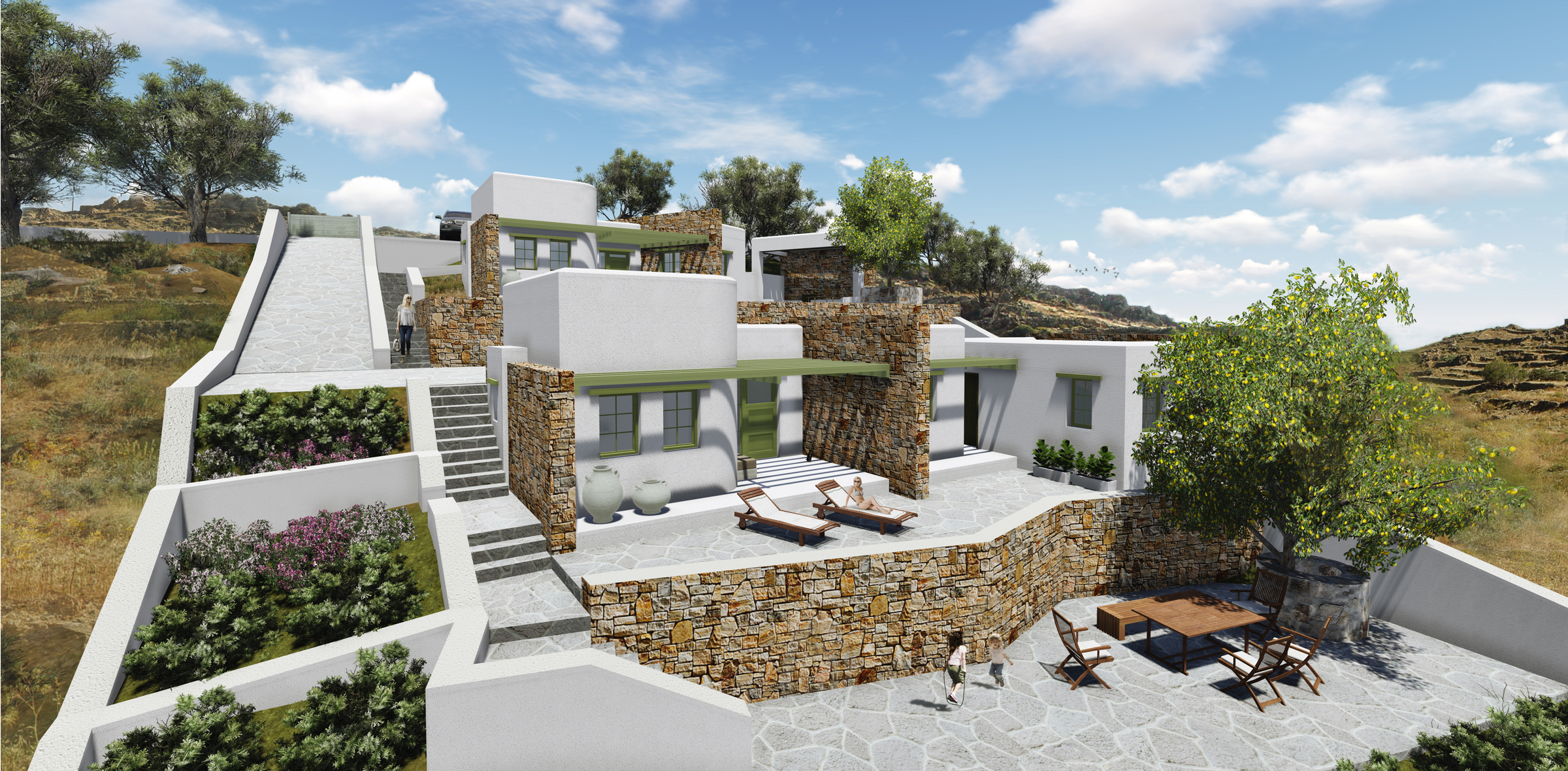 Agnandi-8 Houses In Folegandros Island