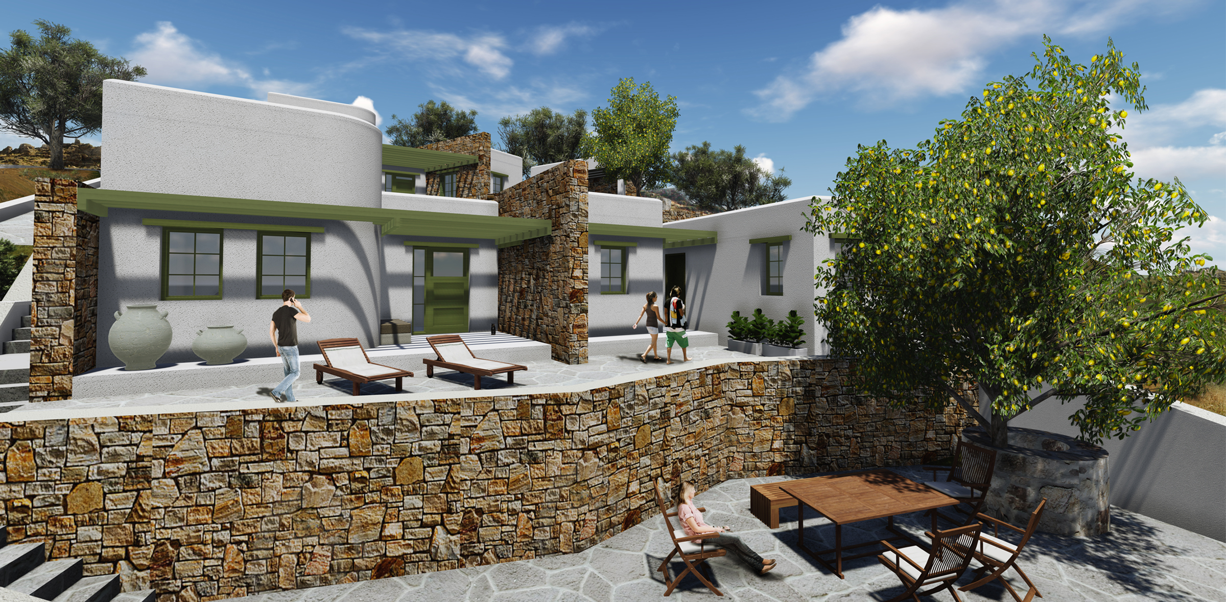Agnandi-8 Houses In Folegandros Island