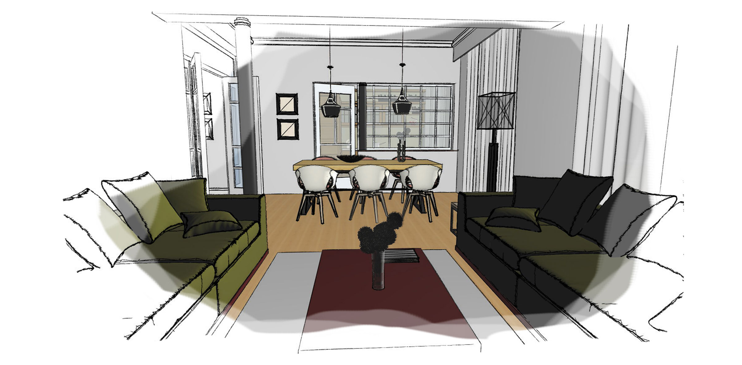 INTERIOR DESIGN of an ART NOUVEAU APARTMENT