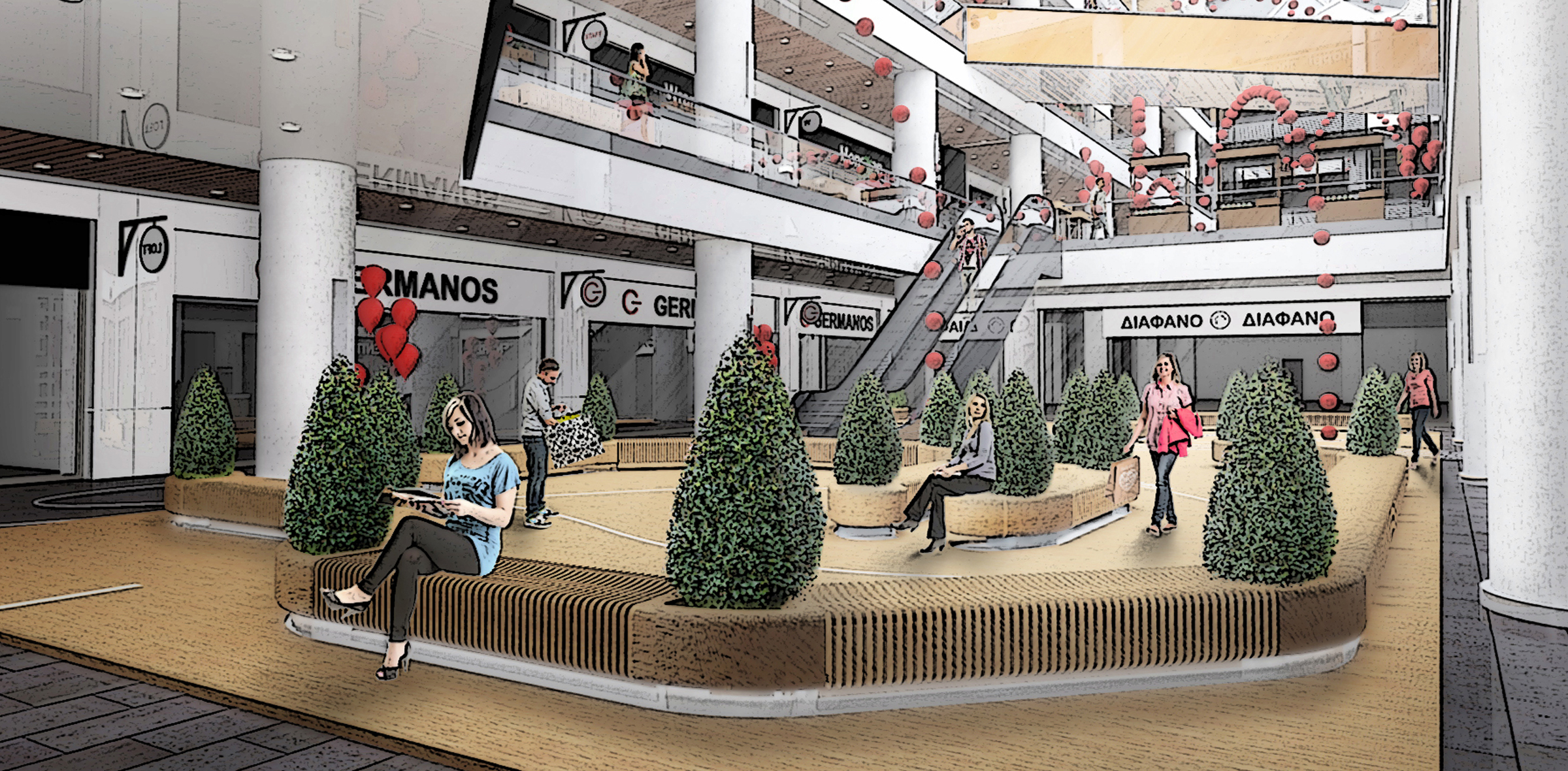 Rebranding Athens Heart Shopping Center - Athens 
