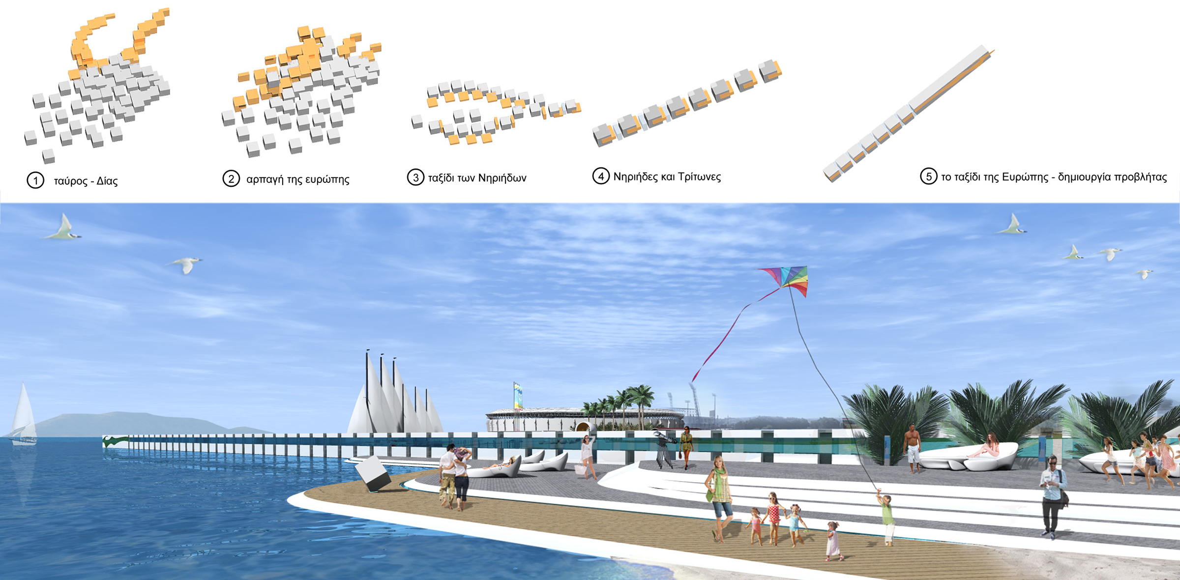 Ammoudaras Sea-Front DESIGN COMPETITION MALEVIZI CRETE GREECE