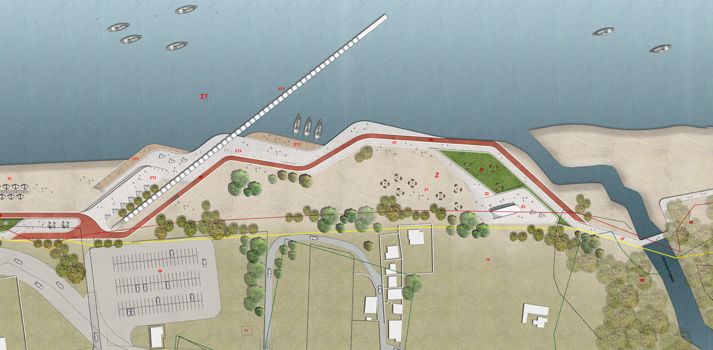 Ammoudaras Sea-Front DESIGN COMPETITION MALEVIZI CRETE GREECE
