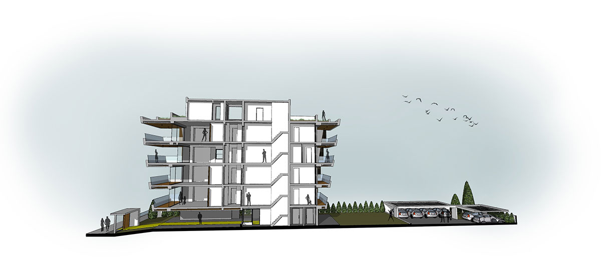 Apartment Building in Neoi Epivates