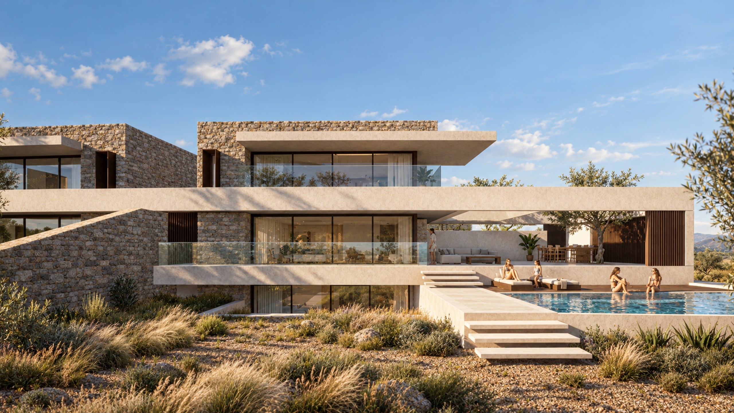 FOUR SUMMER HOUSES IN PEFKOCHORI