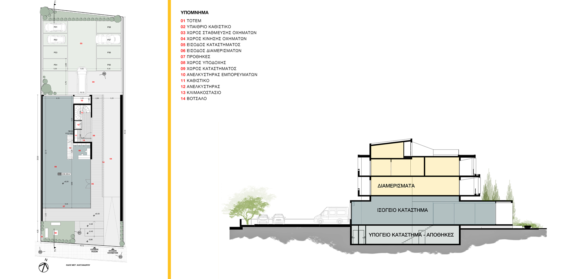 Retail and Apartment Building in Pylea THESSALONIKI GREECE