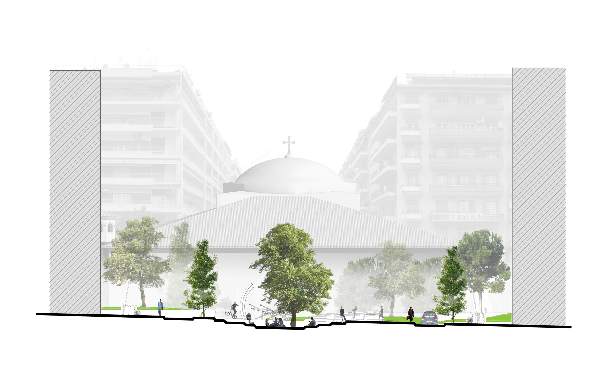 HAGIAS SOFIAS – ACHEIROPOIETOS AXIS, ARCHITECTURAL COMPETITION