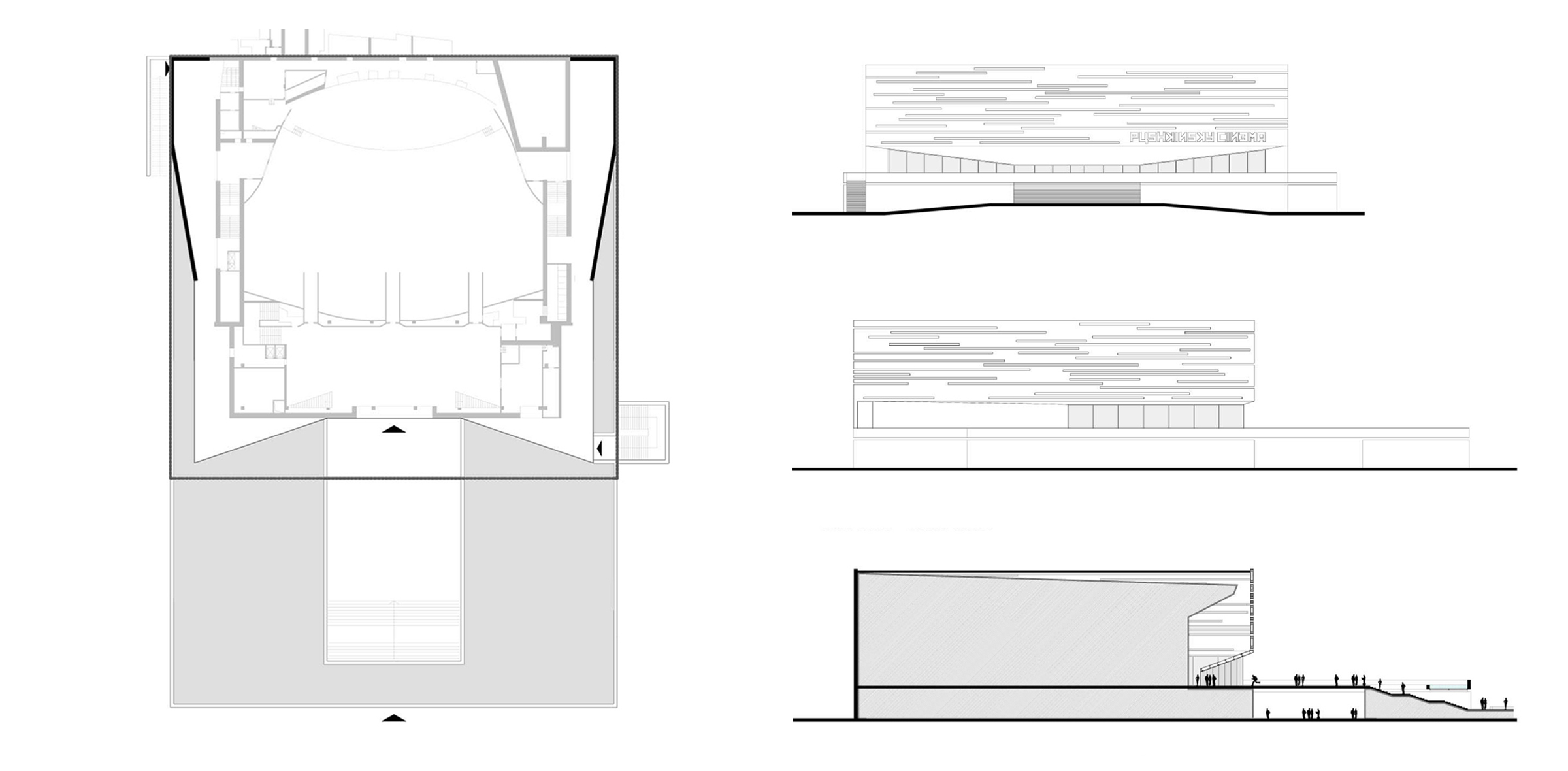 Changing the Facade – Pushkinsky Cinema – ARK BUILDING