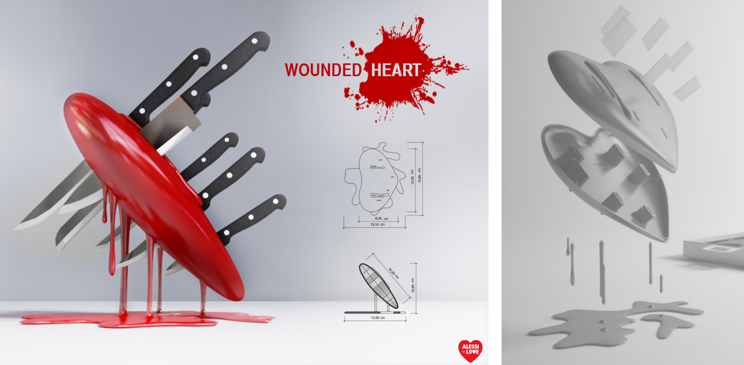 object design competition “Alessi in Love – Everytime an Act of Love’ -Wounded Heart