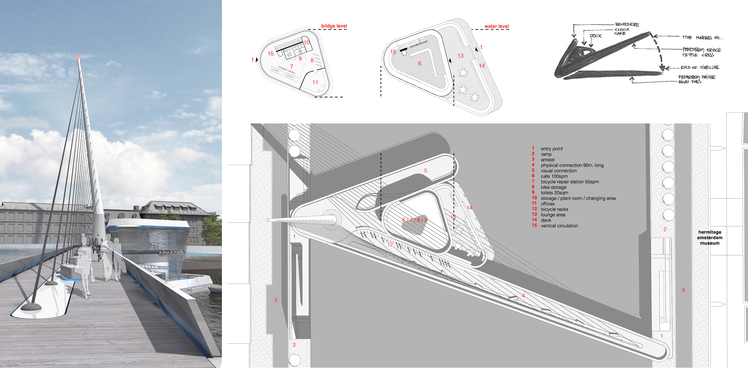 COMPETITION AC-CA ” Amsterdam Iconic Pedestrian Bridge” AMSTERDAM HOLLAND