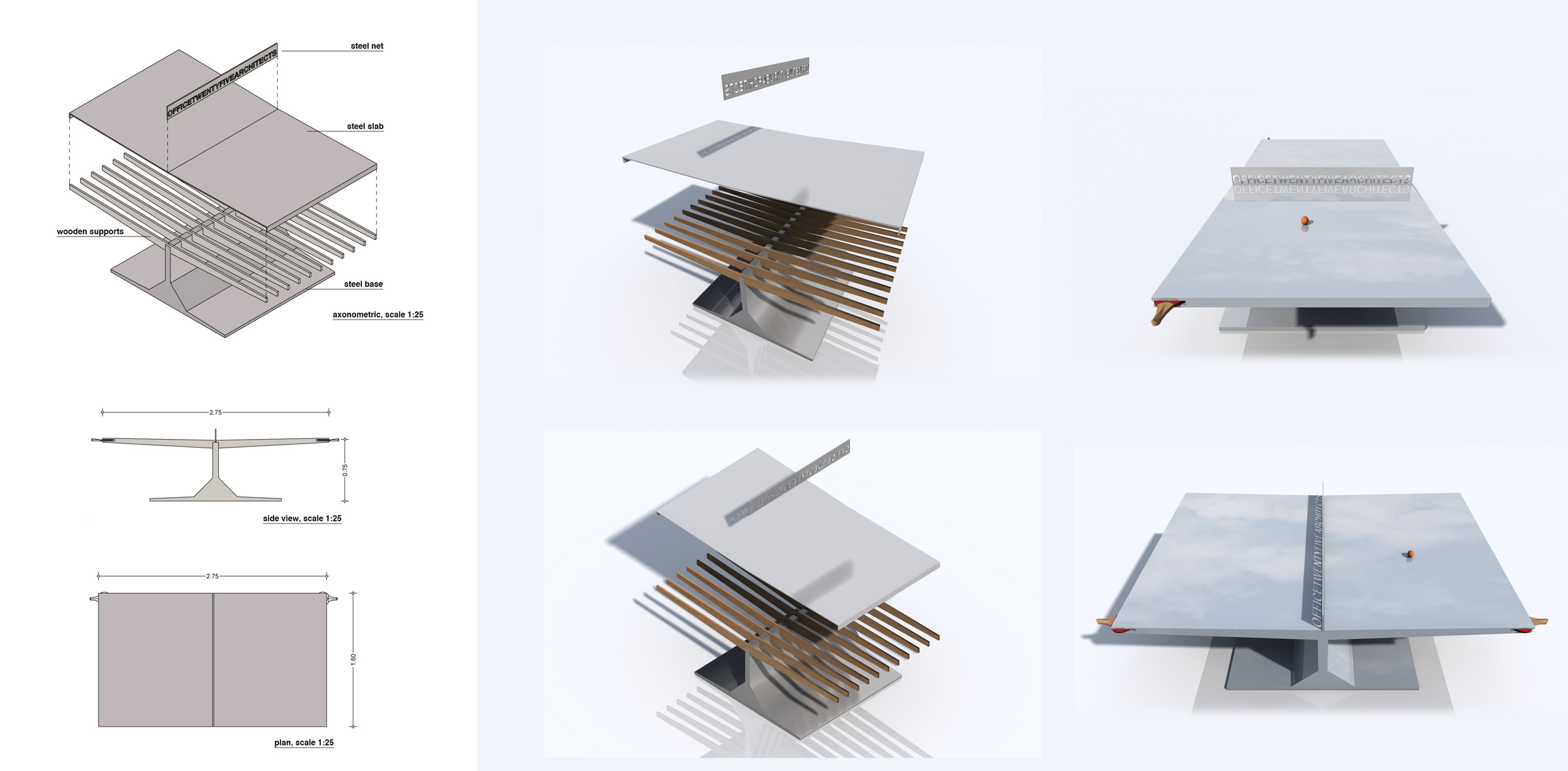 DONATION Ping Pong Table Design AMALIADA GREECE