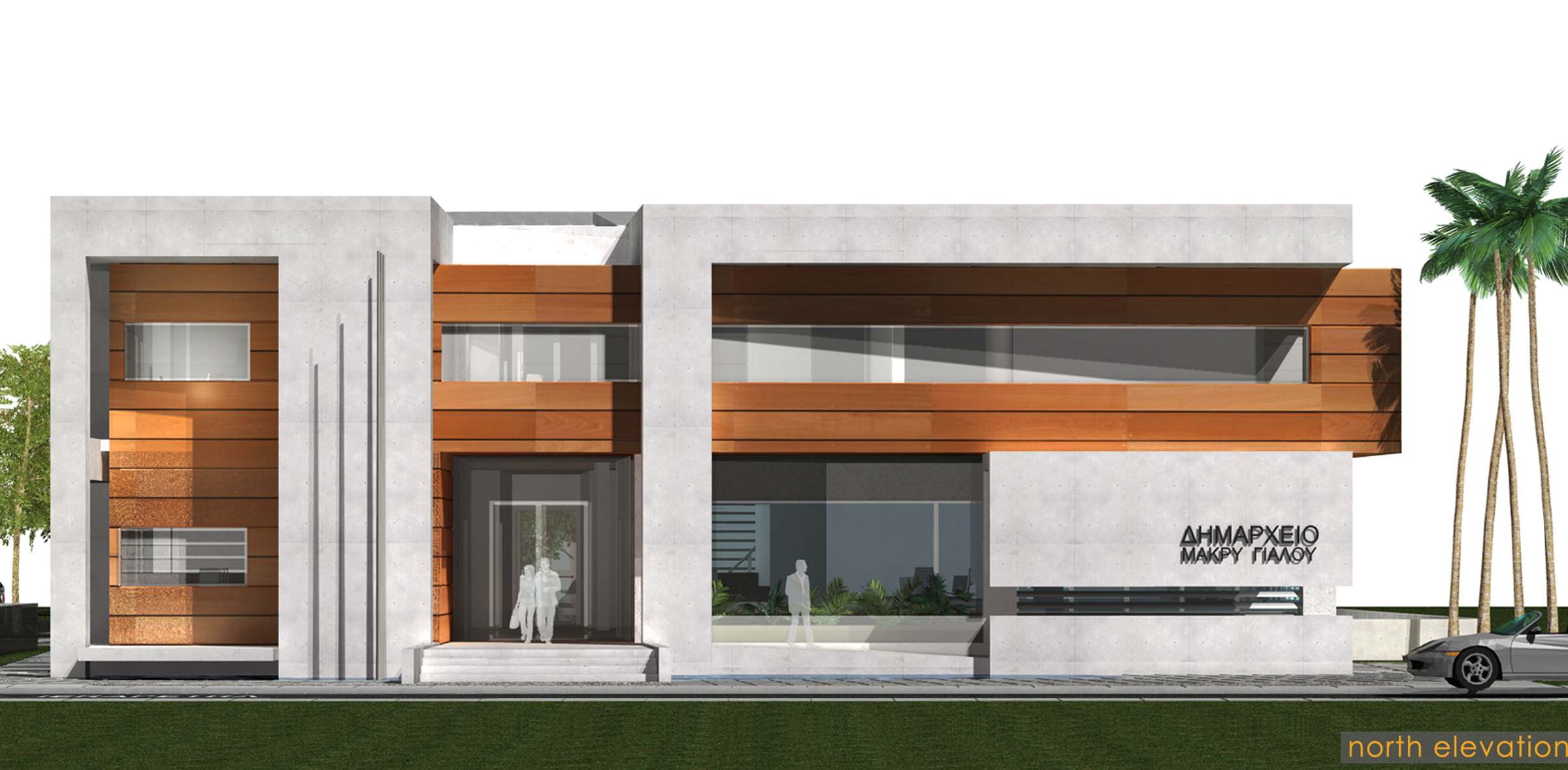competition for THE MUNICIPALITY BUILDING OF MAKRYS GYALOS CRETE GREECE