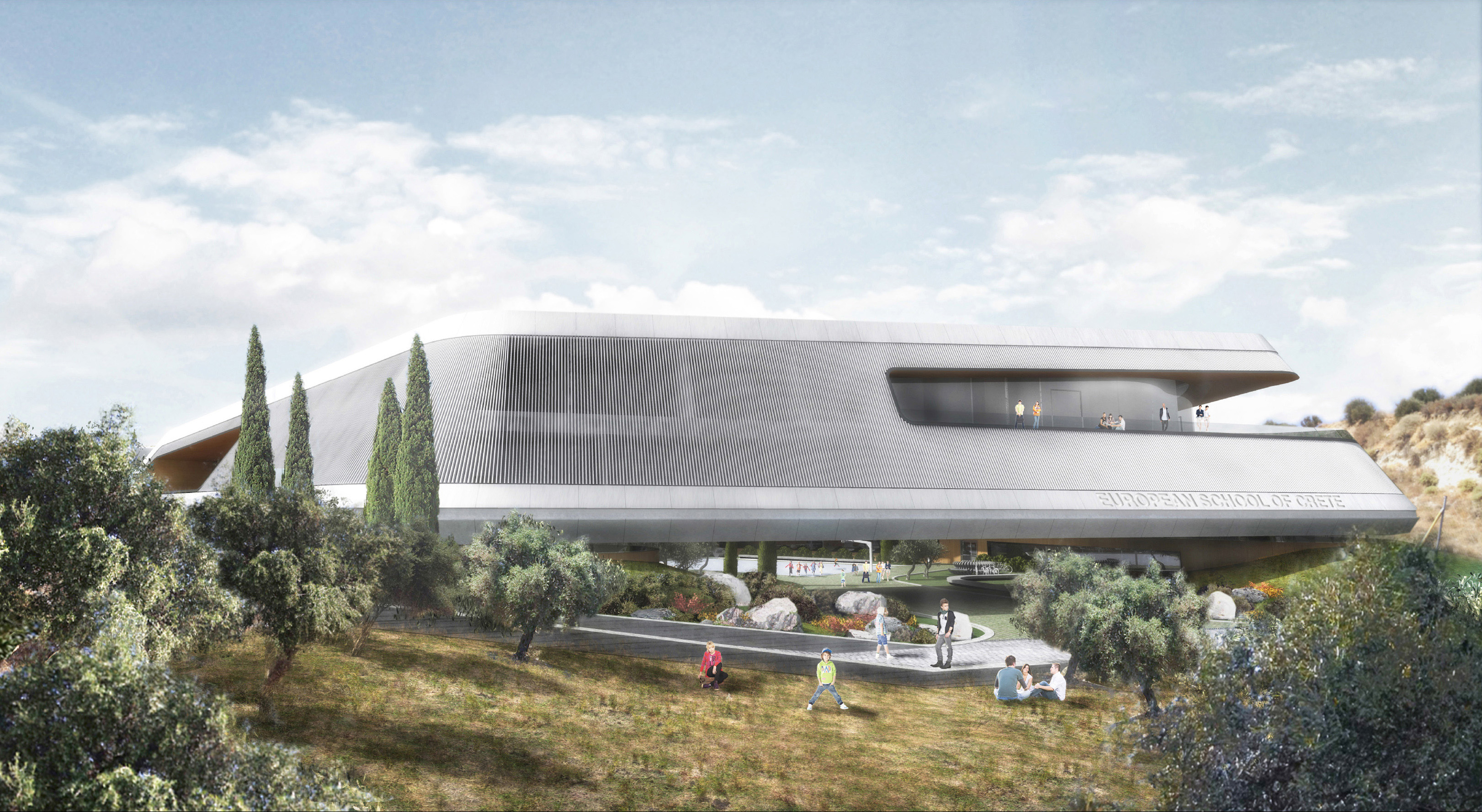 The Compass, Innovative Bioclimatic School in Heraclion, Crete