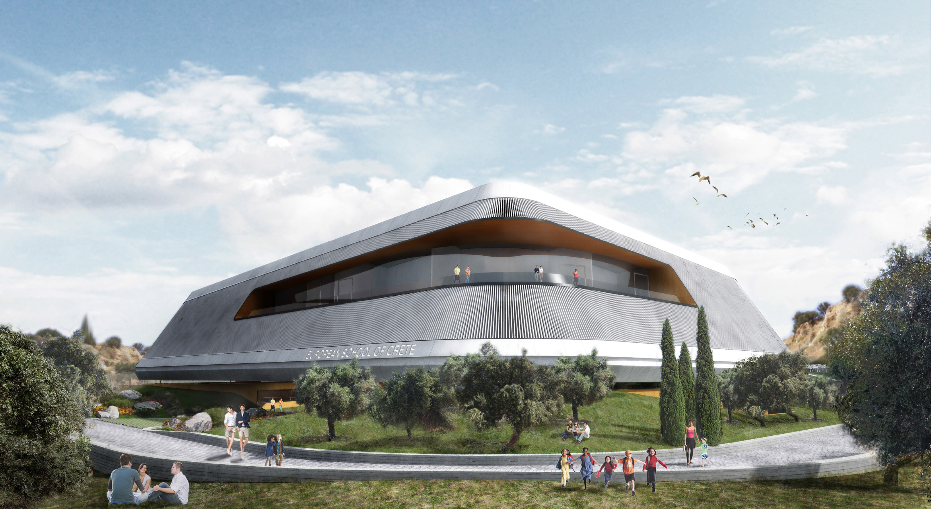 The Compass, Innovative Bioclimatic School in Heraclion, Crete