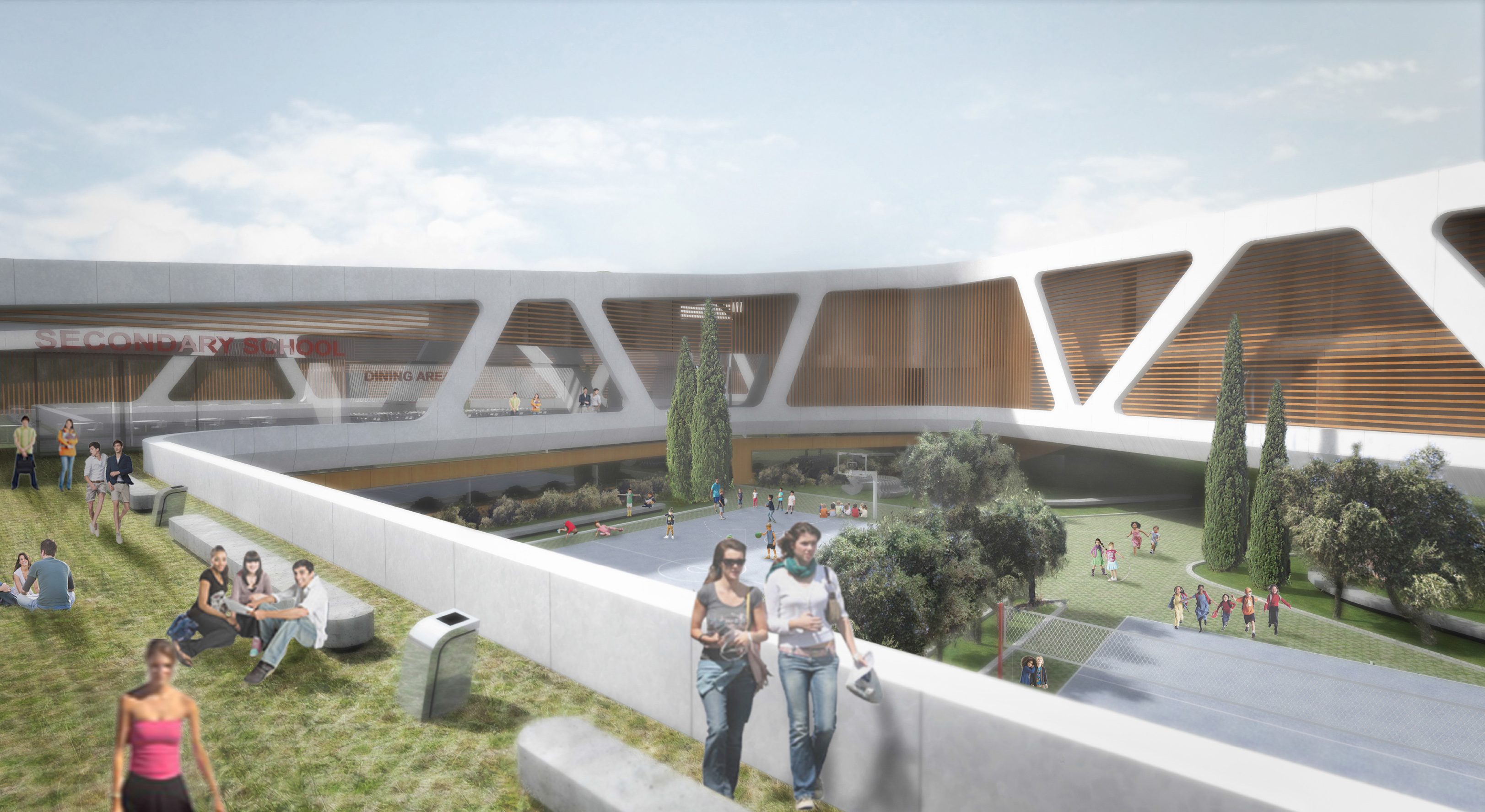 The Compass, Innovative Bioclimatic School in Heraclion, Crete