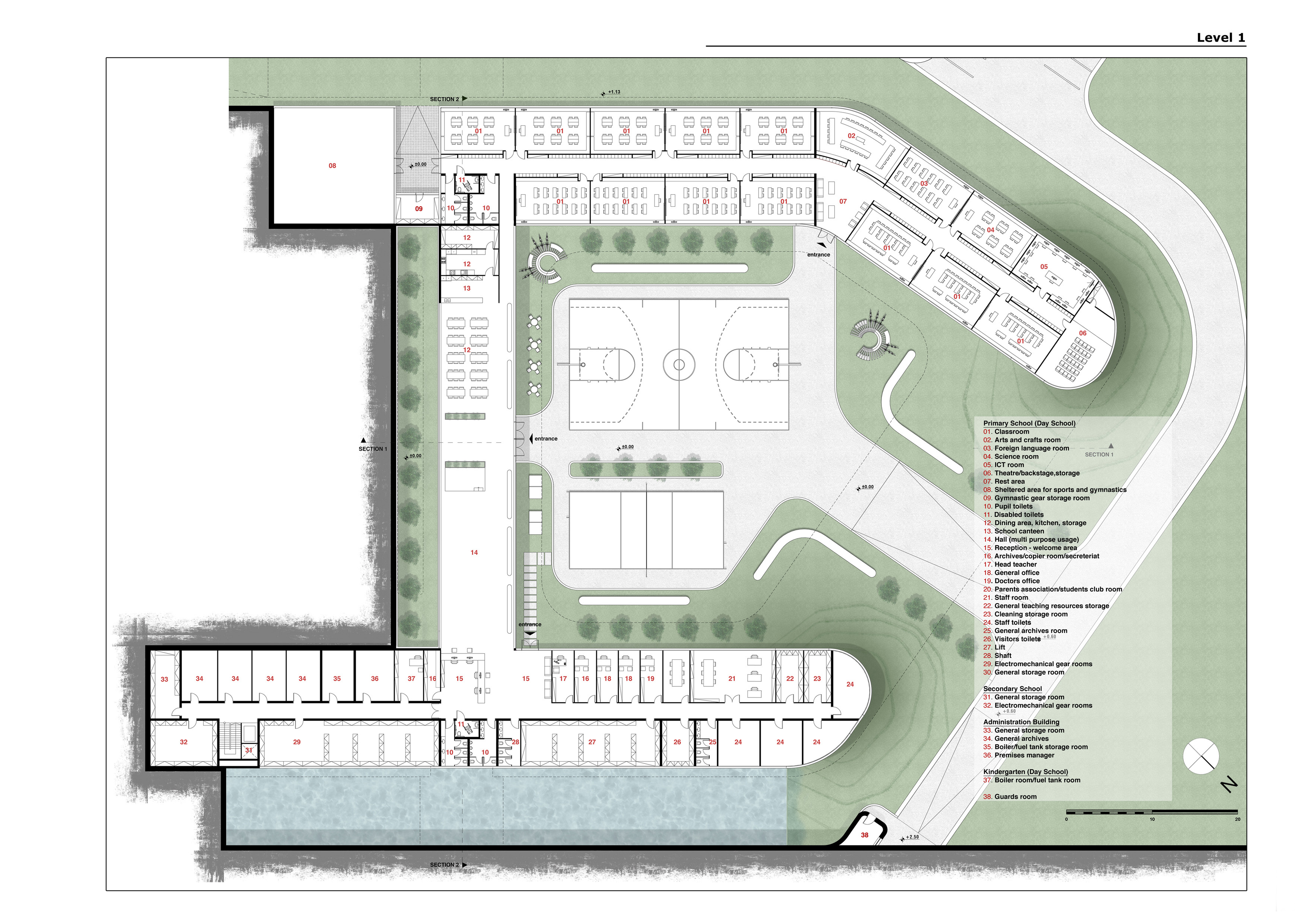The Compass, Innovative Bioclimatic School in Heraclion, Crete