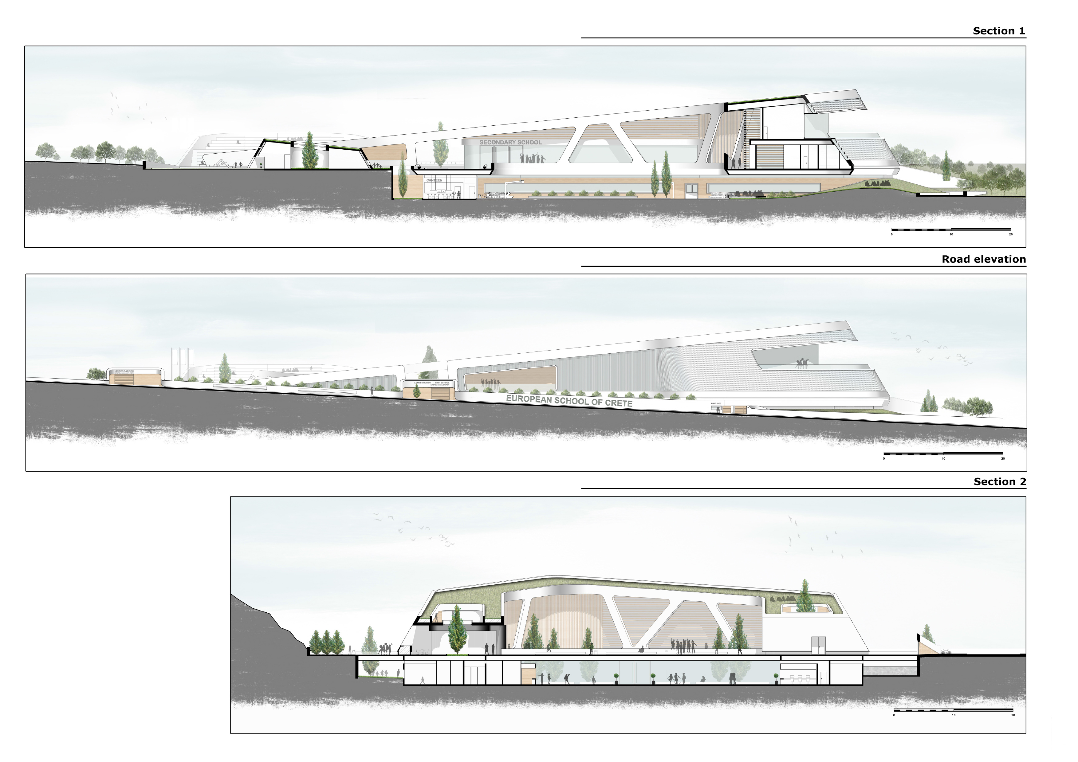 The Compass, Innovative Bioclimatic School in Heraclion, Crete
